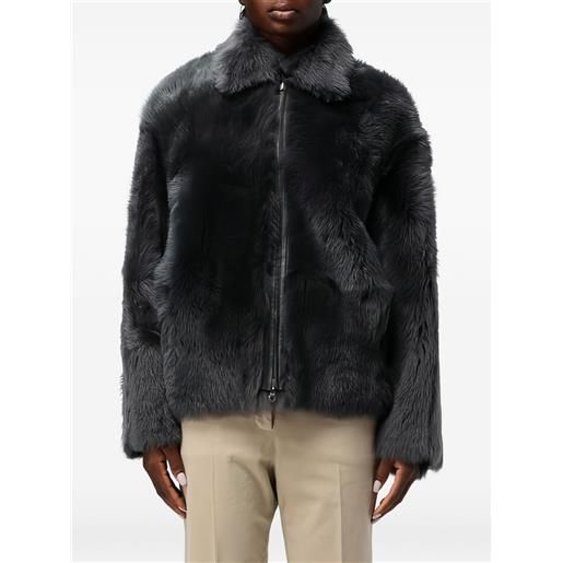 Desa 1972 bomber in shearling reversibile - grigio