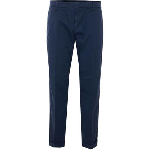 DONDUP pantaloni con chiusura a bottoni - blu