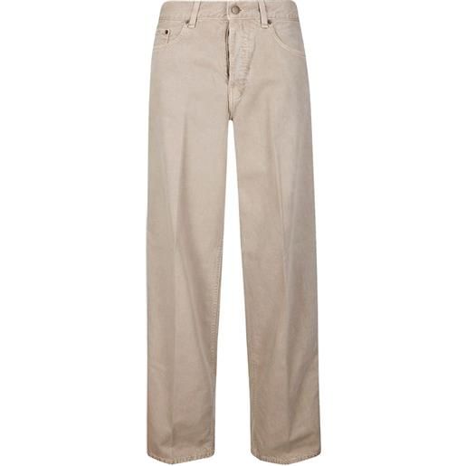 Haikure jeans con applicazione logo - toni neutri