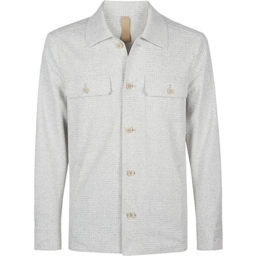 Eleventy giacca-camicia con tasche - grigio