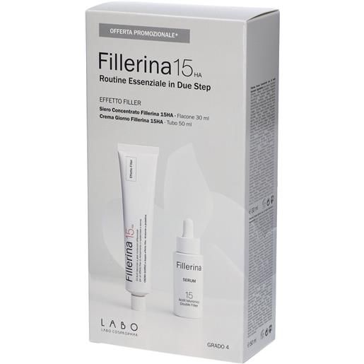 Labo suisse kit regalo fillerina 15ha routine essenziale effetto filler crema giorno + serum concentrato grado 4 1 pz set