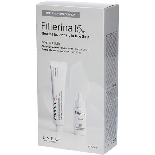 Labo suisse kit regalo fillerina 15ha routine essenziale effetto filler crema giorno + serum concentrato grado 5 1 pz set