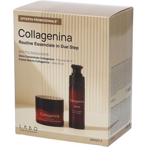 Labo suisse kit regalo collagenina routine essenziale in due step grado 2 effetto rassodante 1 pz set