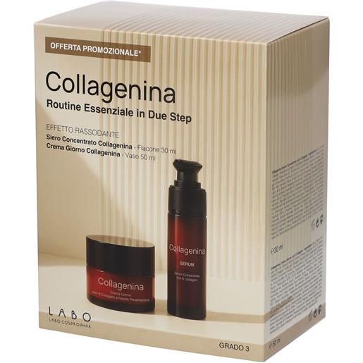 Labo suisse kit regalo collagenina routine essenziale in due step grado 3 effetto rassodante 1 pz set