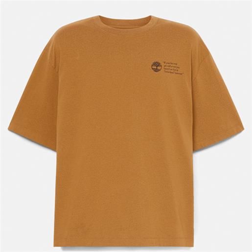 Timberland - t-shirt archive boot all gender in giallo scuro, giallo, taglia: 3xl
