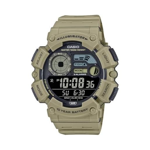 Casio Reloj Digital para Hombres de Cuarzo con Correa en Resina W217H-5AV