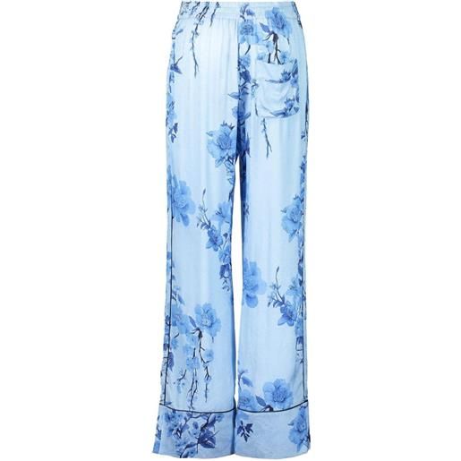 Borgo De Nor pantaloni a fiori - blu