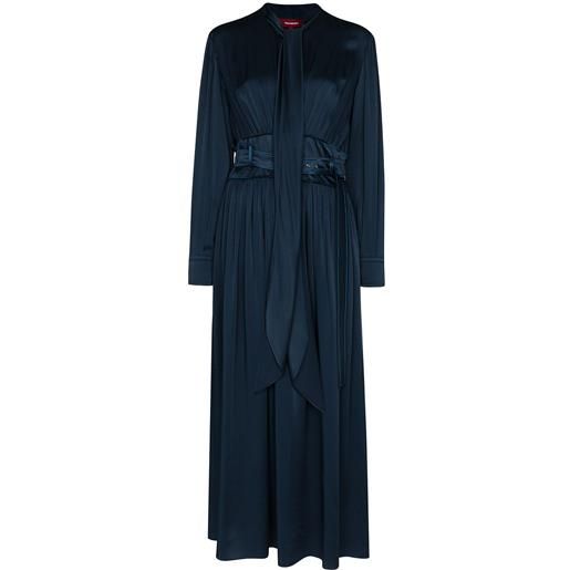 Sies Marjan abito midi faye con cintura - blu