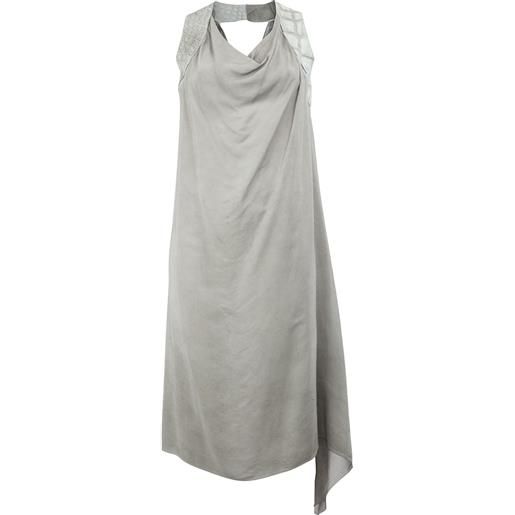 Isaac Sellam Experience contrast strap draped dress - grigio