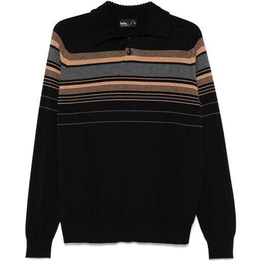 Kolor polo a righe - nero
