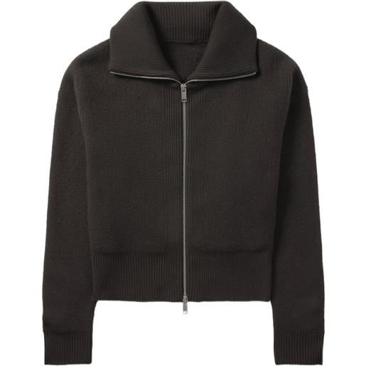 Axel Arigato cardigan verve con zip - grigio