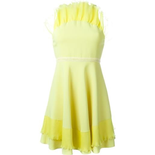 Giamba ruffled cady mini dress - giallo