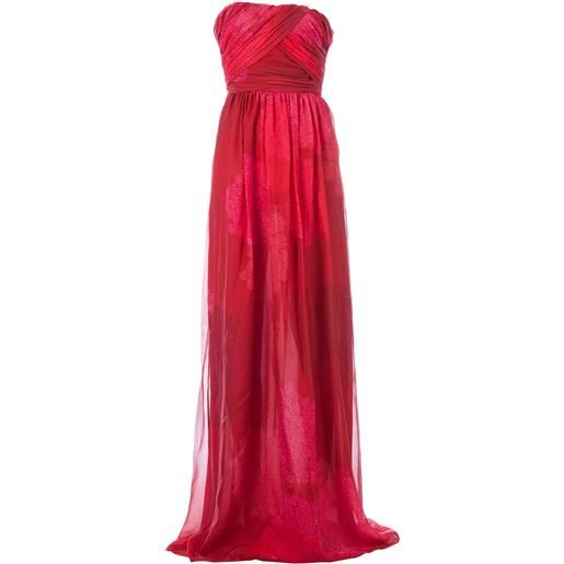 Giambattista Valli floral print maxi dress - rosso