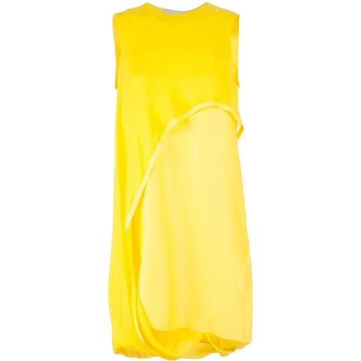 Maison Rabih Kayrouz layered panel dress - giallo