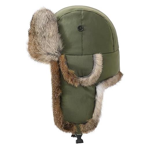 Zylioo Cappello Da Aviatore XXL In Finta Pelliccia - Per Teste Grandi (60-65 Cm), Caldo Invernale Con Paraorecchie - 3