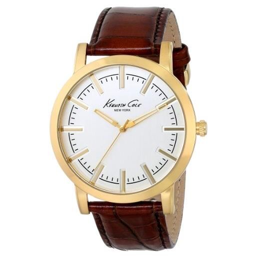 Kenneth Cole Orologio Uomo Analogico Quarzo, Cinturino In Acciaio Inox, KC15176001, Resistente 30m