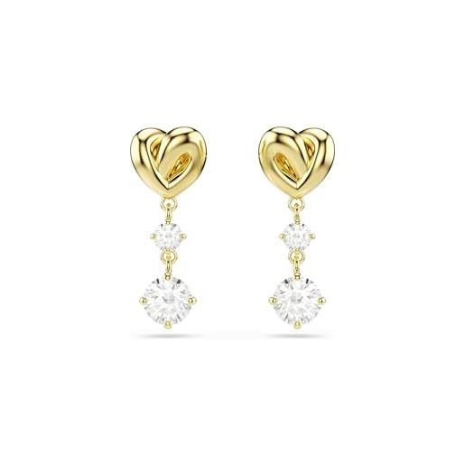 Orecchini a perno arabesco e gocce oro - Chic Ad Hoc