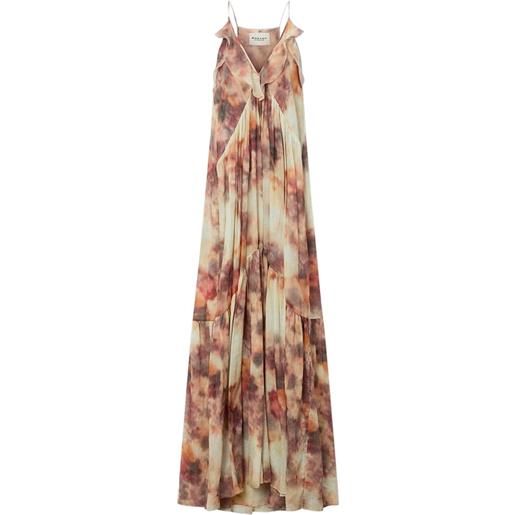 MARANT ÉTOILE abito vasmilla con stampa - marrone