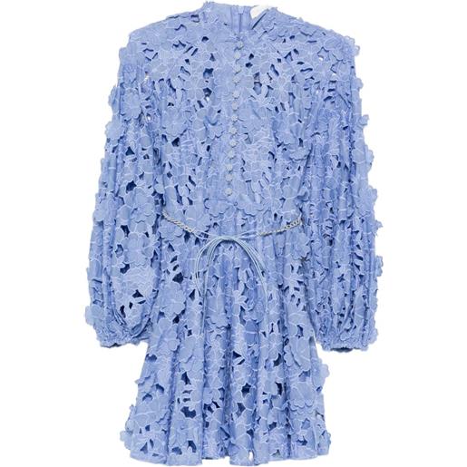 ZIMMERMANN abito con applicazione a fiori - blu