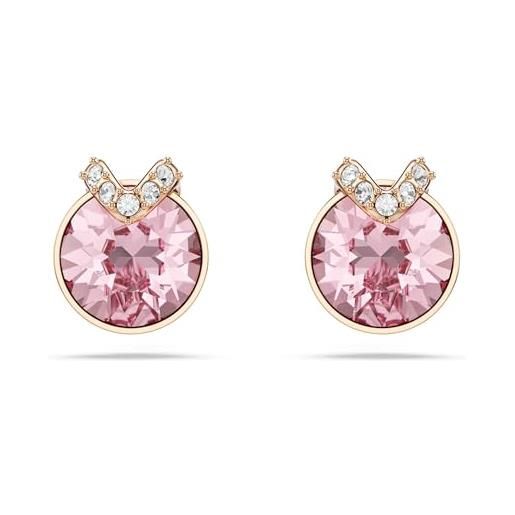 Carissima Orecchini A Perno Oro Rosa 9ct Con Zircone Cubico | Eleganti Gioielli Italiani In Confezione Regalo