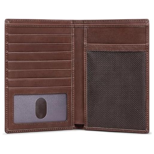 STILORD 'Marc' Portafoglio Uomo Vintage In Pelle Con Scatola Regalo Portafogli Con Portamonete In Vero Cuoio Orizzontale Con Numerose Tasche, Colore:girona - Marrone