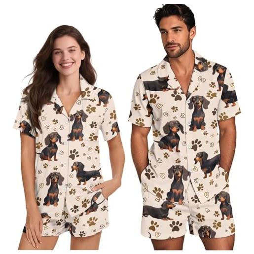 Pigiama Abbinato Per Coppie Con Cappuccio In Flanella, Morbida Tutina Oversize Due Posti, Vestito Coperta Per Lui E Lei, Taglia Unica