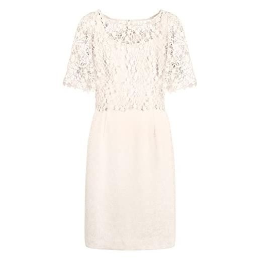 ApartFashion abito in pizzo 2 in 1 vestito, crema, 46 donna