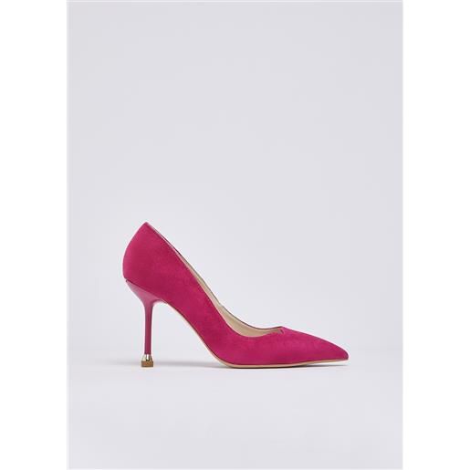 LIUJO liu jo décolleté in camoscio, rosa acceso