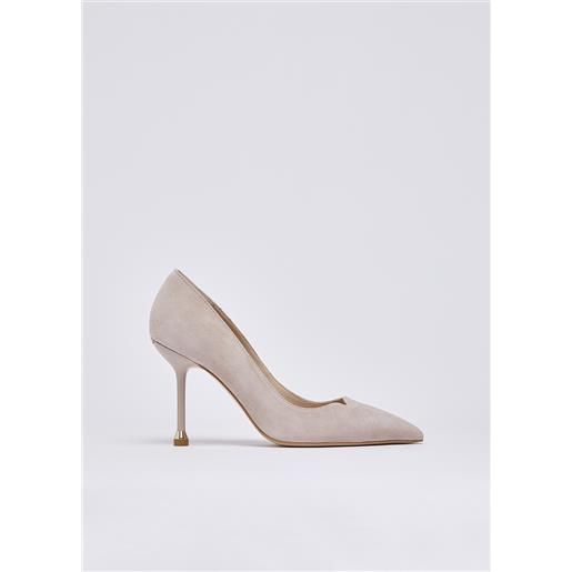 LIUJO liu jo décolleté in camoscio, bianco