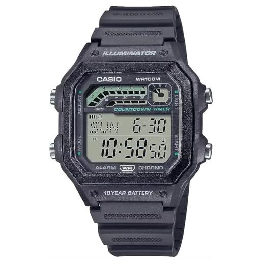 Casio Orologio Digitale Quarzo Unisex-Adulto con Cinturino in Resina F