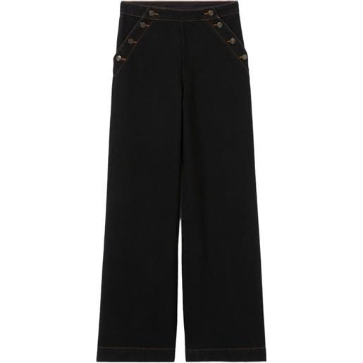 Claudie Pierlot jeans con bottoni - nero