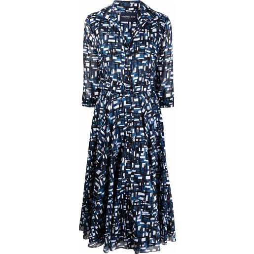 Samantha Sung chemisier con stampa - blu