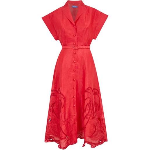 Leo Lin abito midi aubrey - rosso