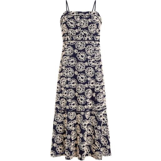 Marie Oliver abito midi suki a fiori - blu