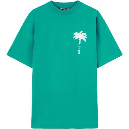 Palm Angels t-shirt con stampa palm tree - verde