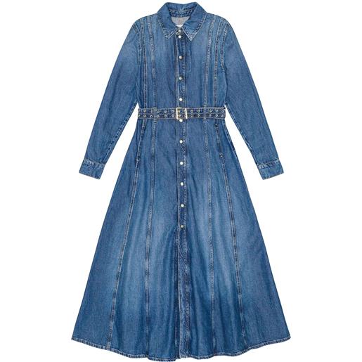 GANNI abito lungo denim - blu