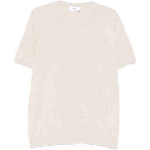 Lardini t-shirt girocollo - toni neutri