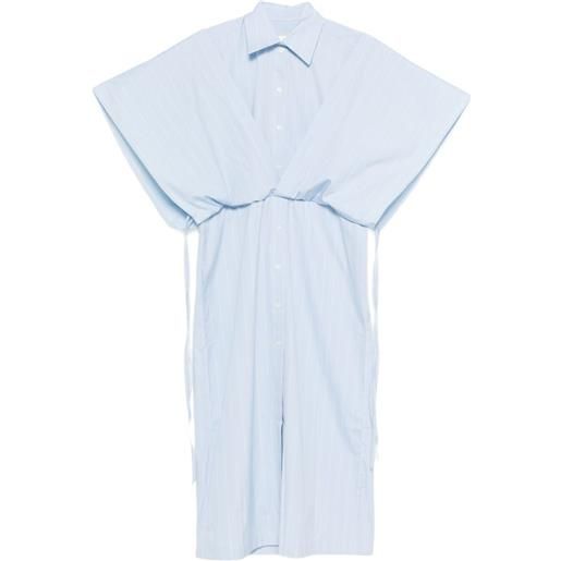 LITKOVSKA chemisier midi con inserti a righe - blu