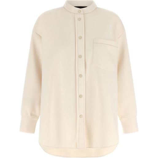 Fabiana Filippi camicia con colletto alla coreana - toni neutri