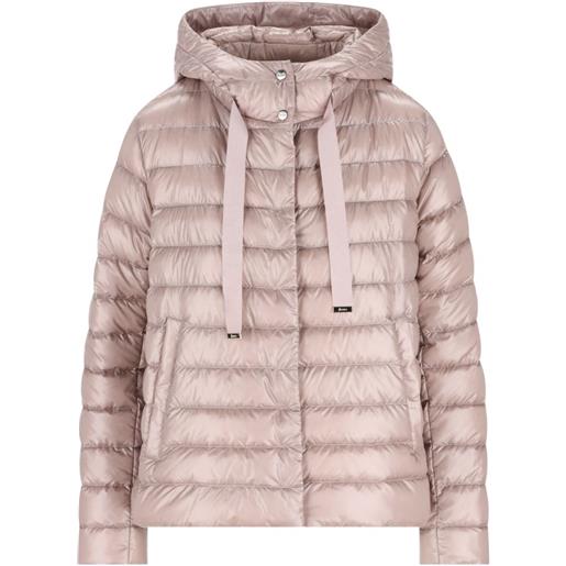 Herno giacca trapuntata con cappuccio - rosa