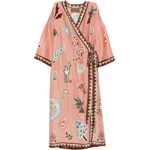 ALEMAIS abito laurence con stampa - rosa