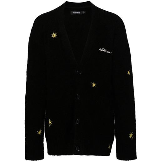 Nahmias cardigan sunshine con ricamo - nero