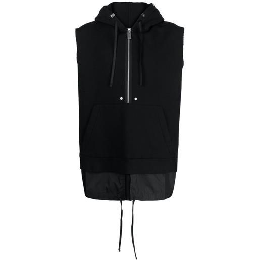 1017 ALYX 9SM felpa smanicata con cappuccio - nero