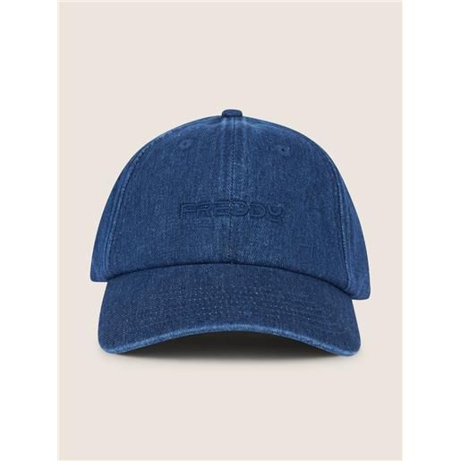 FREDDY cappellino da baseball in denim con ricamo tono su to berretto donna