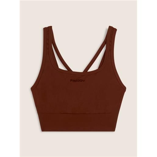 FREDDY top sportivo con coppe e inserti a spina di donna