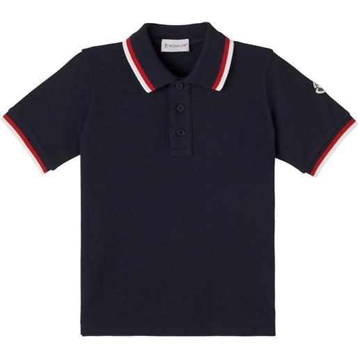 Moncler Enfant polo in piquã© di cotone