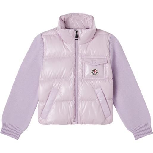 Moncler Enfant cardigan imbottito in lana