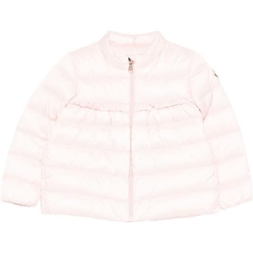 Moncler Enfant piumino con ruches - rosa