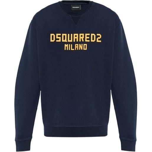DSQUARED2 felpa con logo - blu