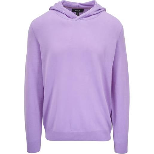 RLX Ralph Lauren felpa in maglia con cappuccio - viola